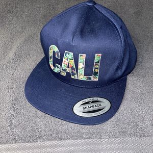 The Classics Hat Yupoong SnapBack Cap Cali Blue Flowers Adjustable